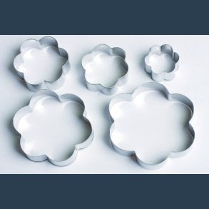 kageforme blomster 5 ass