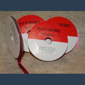 Satinb�nd vinr�d 10 m X 3 mm