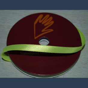 SATINB�ND 3MM 10 neon gr�n