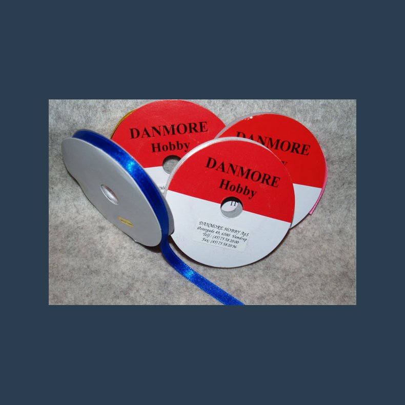 SATINB�ND 3MM 10 m koboltbl�