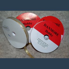 Satin bnd guld lame 6 mm X 10 m