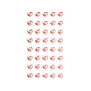 hjerter 40 stk. 10 x 10 mm rosa