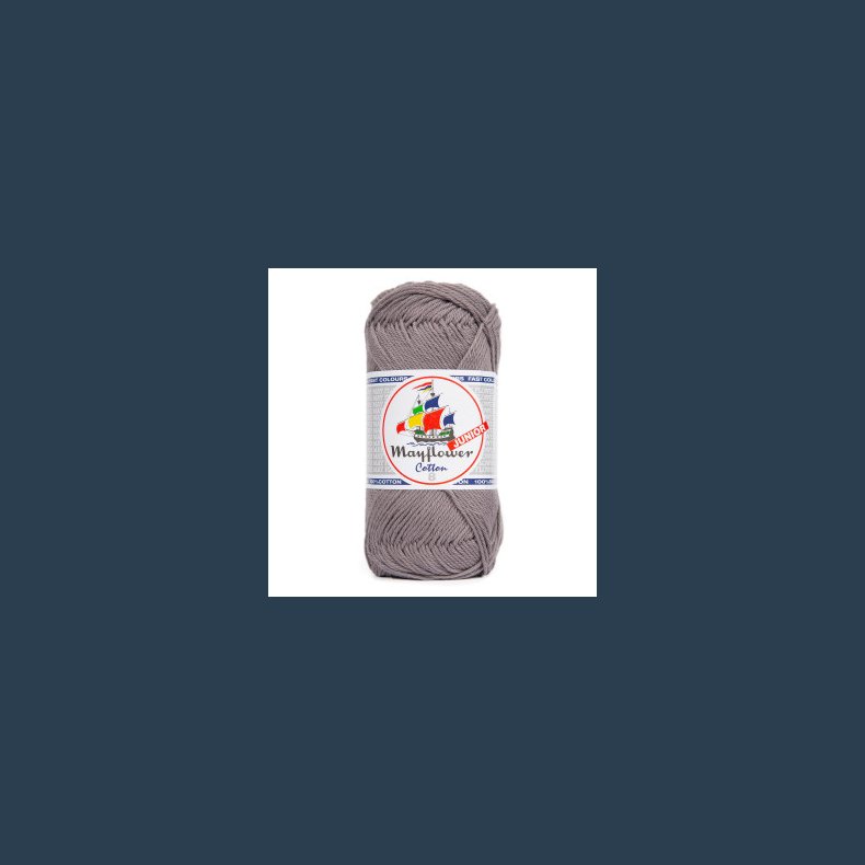 Mayflower Cotton  8/4  50 gr. m�rk gr� beige nr 105