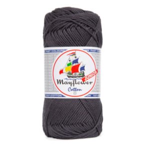 Mayflower Cotton  8/4  50 gr. m�rk koksgr� nr 106