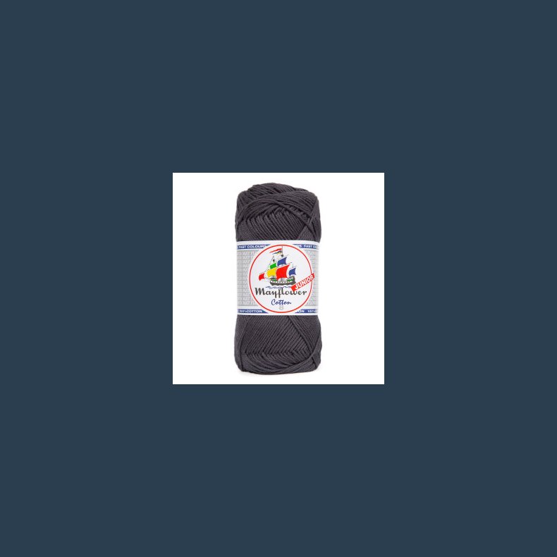 Mayflower Cotton  8/4  50 gr. m�rk koksgr� nr 106