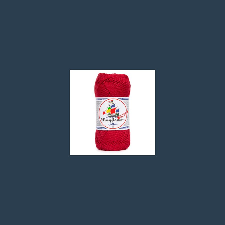 Mayflower Cotton  8/4  50 gr. m�rk juler�d nr 118