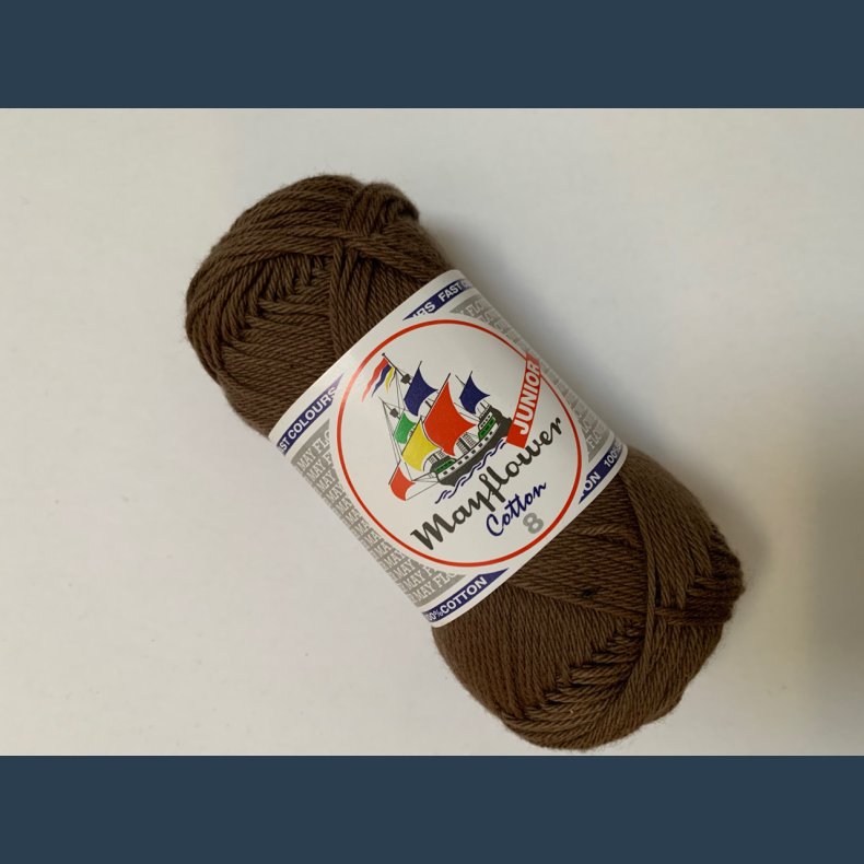 Mayflower Cotton  8/4  50 gr. brun nr 1432