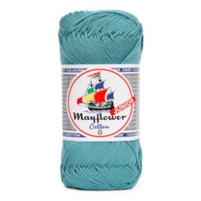 Mayflower Cotton  8/4  50 gr. st�vet m�rk turkis nr 127