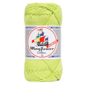 Mayflower Cotton  8/4  50 gr. neon gr�n nr 132