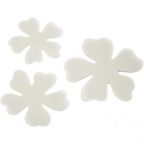 papirpynt vellum blomster 90 ass