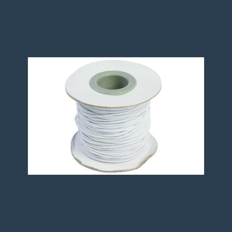 elastiksnor 1.2mm25m hvid