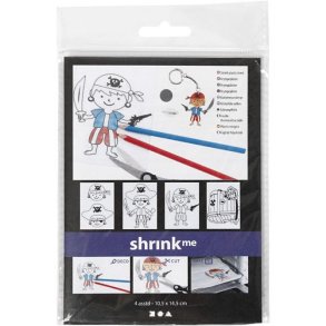 krympeplast s�r�ver  4 stk. ass.