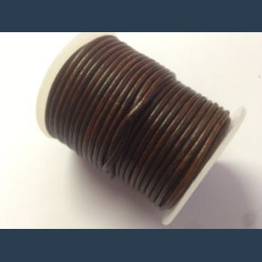 ldersnor brun 2mm 1 m