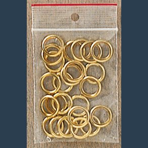 messingringe 16 mm 24 stk. lukket
