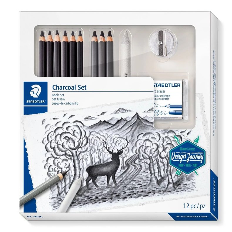 Staedtler Charcoal set 12 dele