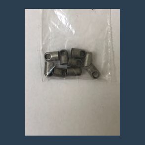 Endedup m je  antik slv  10 stk hul 4,2 mm