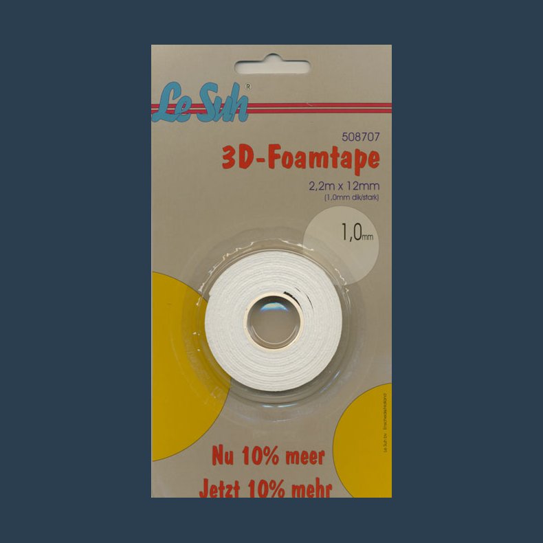 Tape foam/skum 1,0mm * 2,2 meter