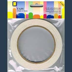 dobbeltklbende tape 20m 6mm