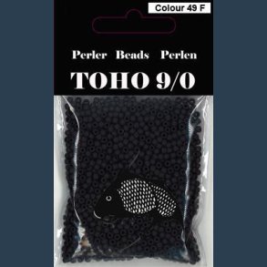 TOHO Perle 40g nr.49F sort mat