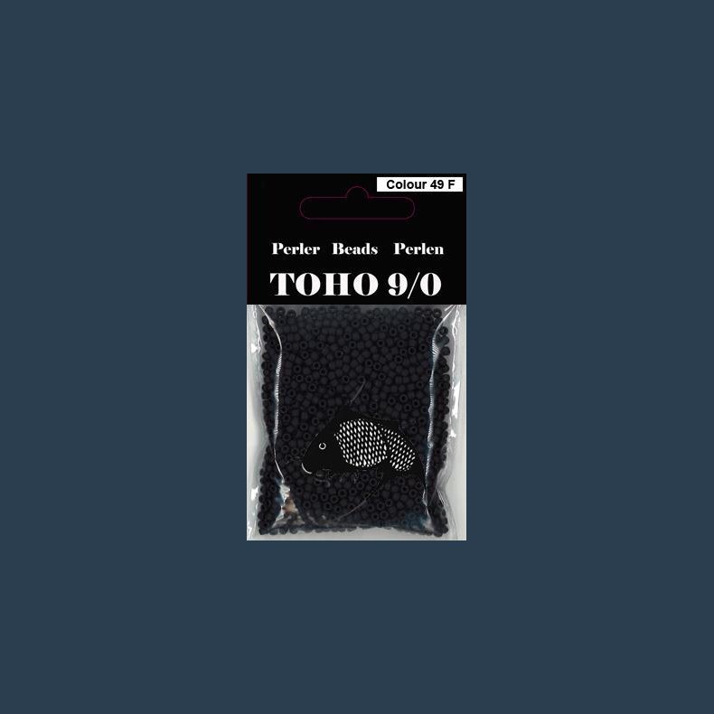 TOHO Perle 40g nr.49F sort mat