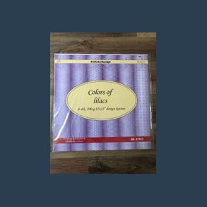 karton 6 ark 200 gr. 30,5 x 30,5 cm lilla