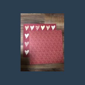 karton 6 ark 200 gr. 30,5 x 30,5 cm rosa