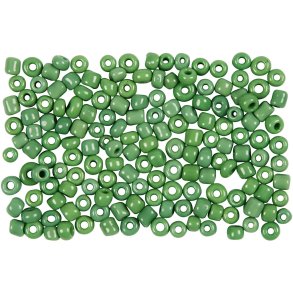 Glasperle/rocailles 8/0  ca 20g gr�n