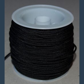 sort knyttetrd 1,7mm 25m