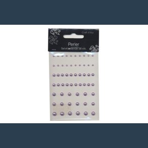 perler selvklbende lilla 58 stk 3-7mm