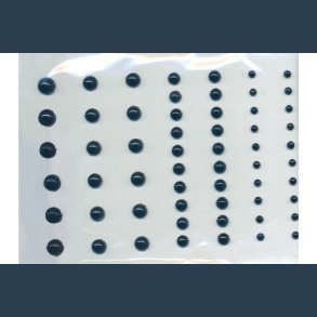 perler selvklbende sort 58 stk 3-7mm