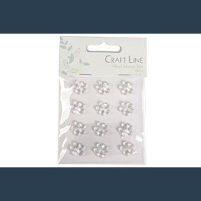 Stickers akryl blomst 12 stk 20mm