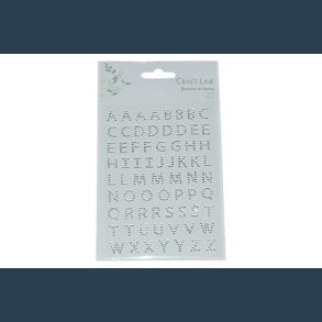 stickers alfabet 10 mm s�lv 69stk