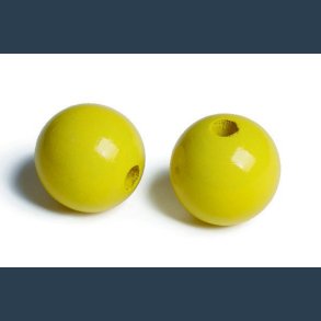 tr�perle 35mm 1 stk gul