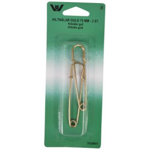 Kiltnle guld 75 mm 2 stk