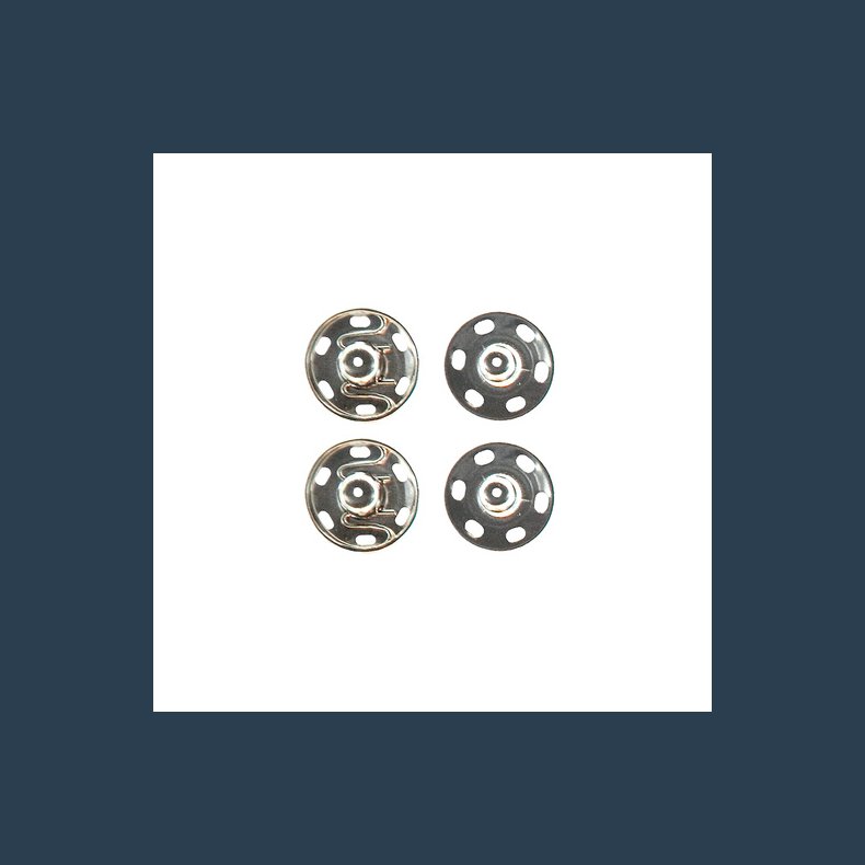 MIlward trykknapper  s�lv 30 mm 2 stk