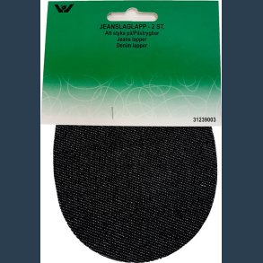 Jeans lap 2 stk strygbar denim