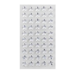 stickers stjerner grystal 50 stk 10 mm
