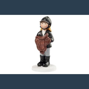 Topfigur rytter pige 8,5cm