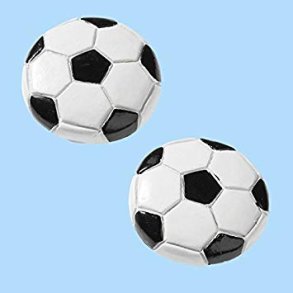 fodbolde flad bagsside 2 stk 2,5 cm