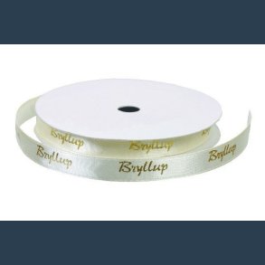 bnd m tekst creme bryllup  9 mm 9 m