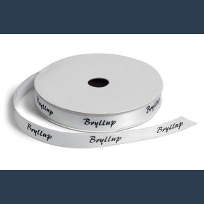 bnd m tekst hvid bryllup  9 mm 9 m
