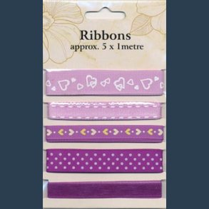 bnd 5 x 1 m ass nuancer lilla