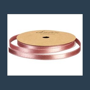 satinb�nd 10 m 3 mm gammel rosa