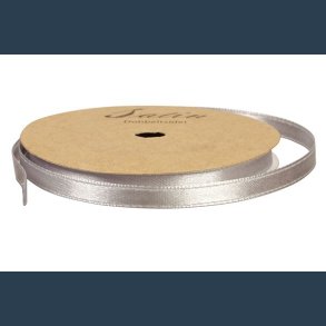Satinb�nd 3 mm s�lvgr� 10 m