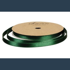 satinbnd 6mm 10m mrke grn