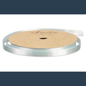 satinbnd 6mm 10m lys bl