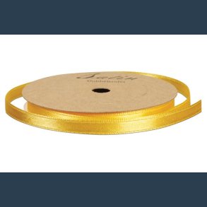 satinbnd 10mm 10m gul