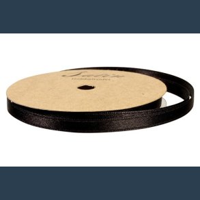 satinbnd sort 10 mm 10 m