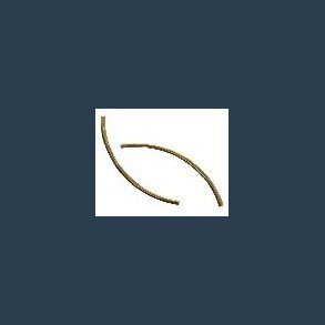 perletilbehr FG mellemstykke 2 stk 50 mm hul 2mm