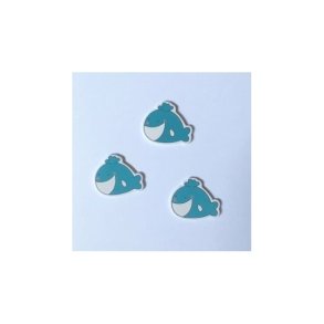 Trfigurer hval  3,5 x 3,5 cm 12stk